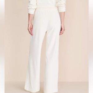 Lou & Grey Ribbed Velour Side Slit Wide Leg Pants